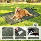 Roll-Up Outdoor Dog Mat (Large, Green)