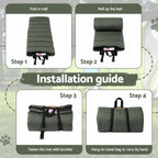 Roll-Up Outdoor Dog Mat (Large, Green)