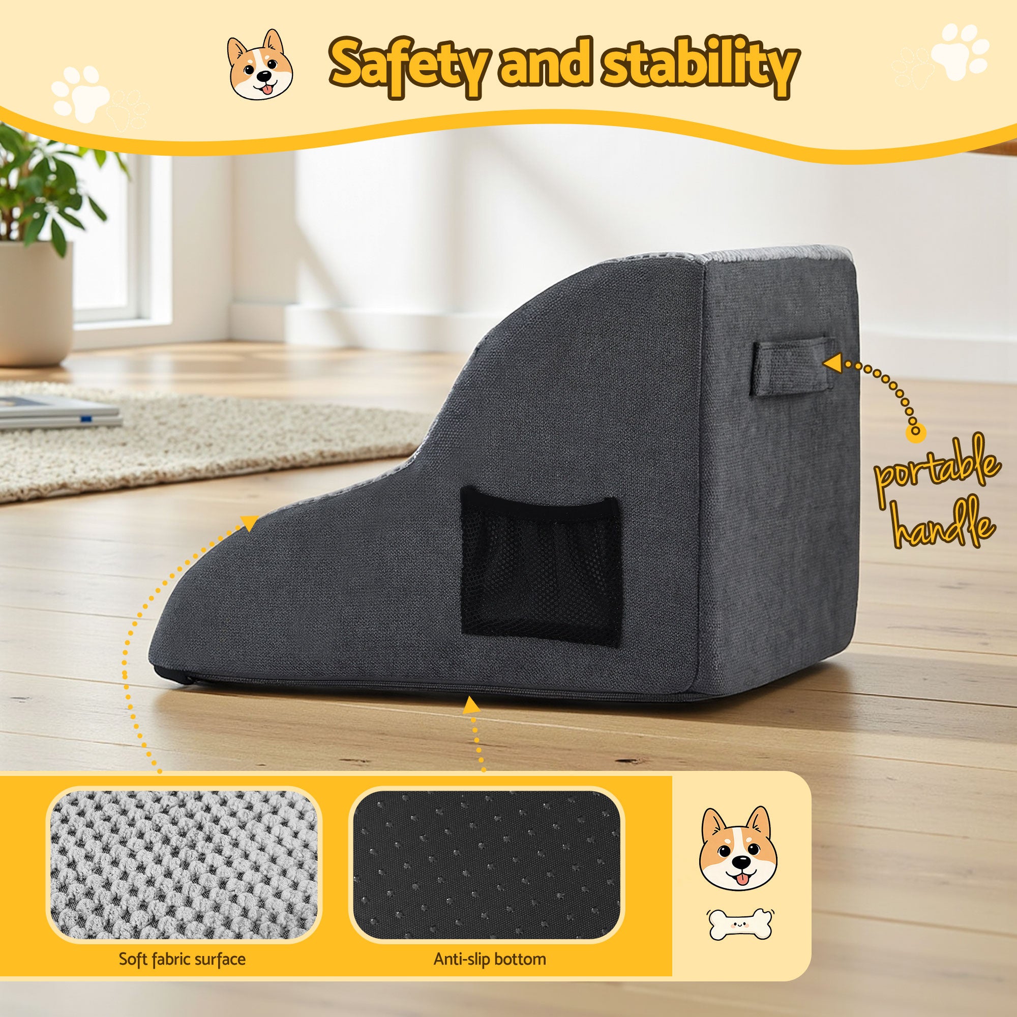 Foam Pet Stairs (2 Step)