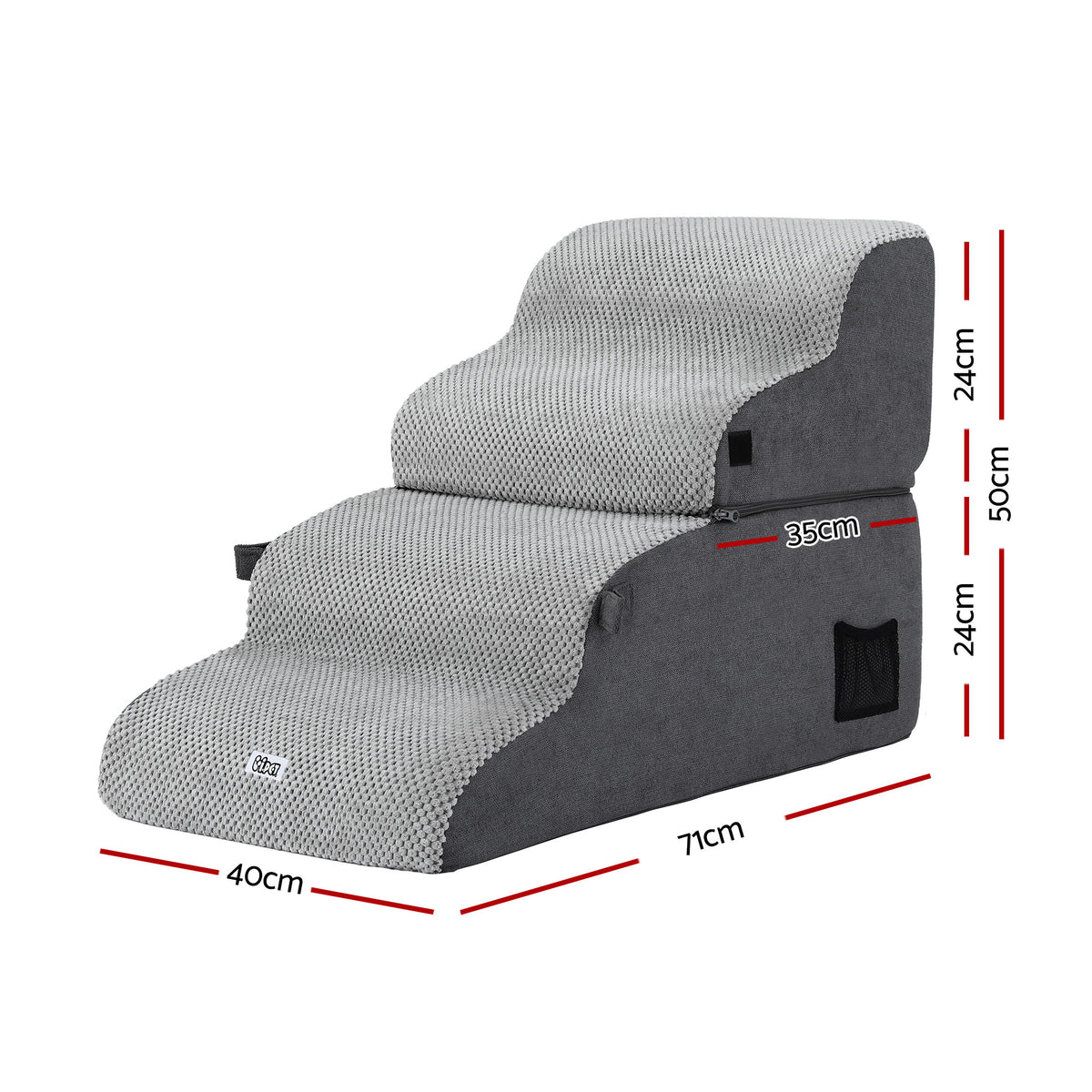 Pet Stairs & Bed in One (Grey)
