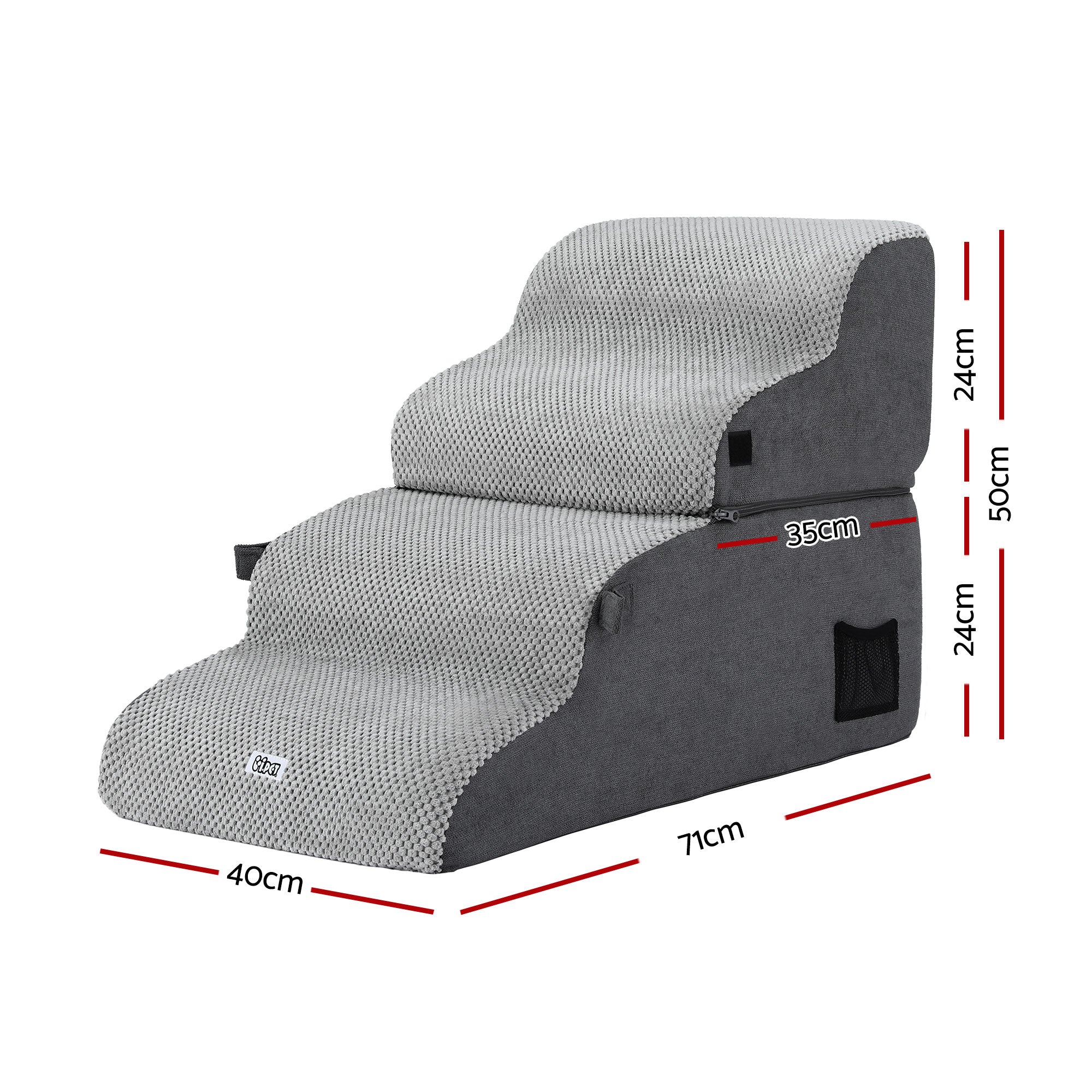 Pet Stairs & Bed in One (Grey)