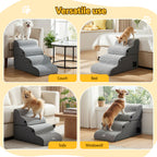 Pet Stairs & Bed in One (Grey)