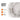 Calming Plush Pet Bed (110cm, White & Brown)