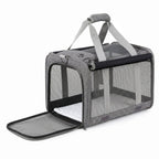 Foldable Travel Carrier (48cm, Grey)