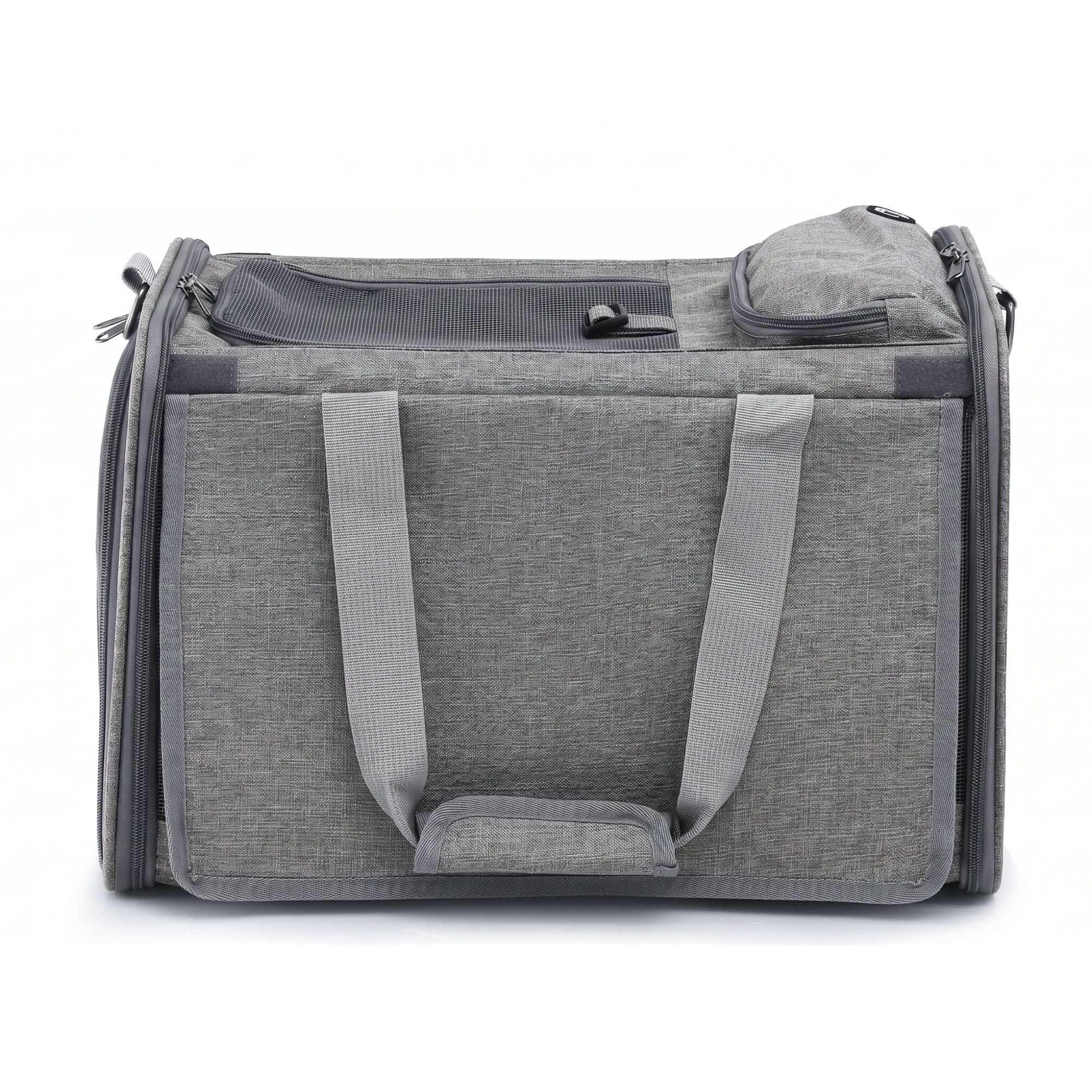 Foldable Travel Carrier (48cm, Grey)