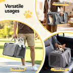 Foldable Travel Carrier (48cm, Grey)