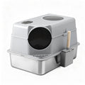 Stainless Steel Litter Box (Large, Hooded)