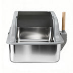 Stainless Steel Litter Box (Large, High-Sided)