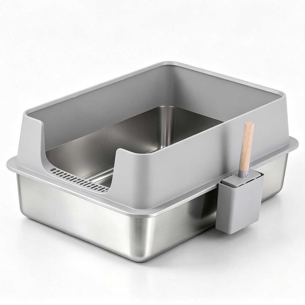 Stainless Steel Litter Box (XXL, High-Sided)
