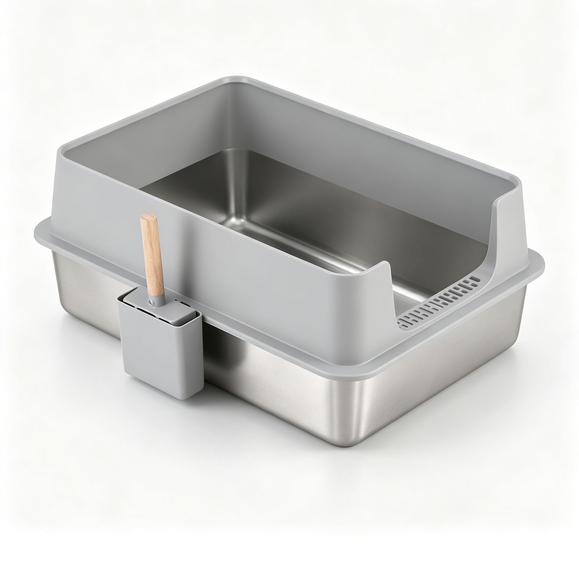 Stainless Steel Litter Box (XXL, High-Sided)