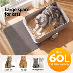 Stainless Steel Litter Box (XXL, High-Sided)