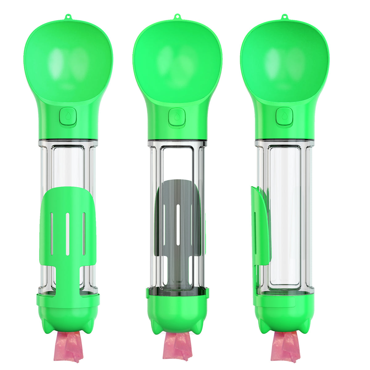 4-in-1 Travel Water Bottle (Green)