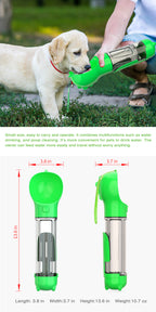 4-in-1 Travel Water Bottle (Green)