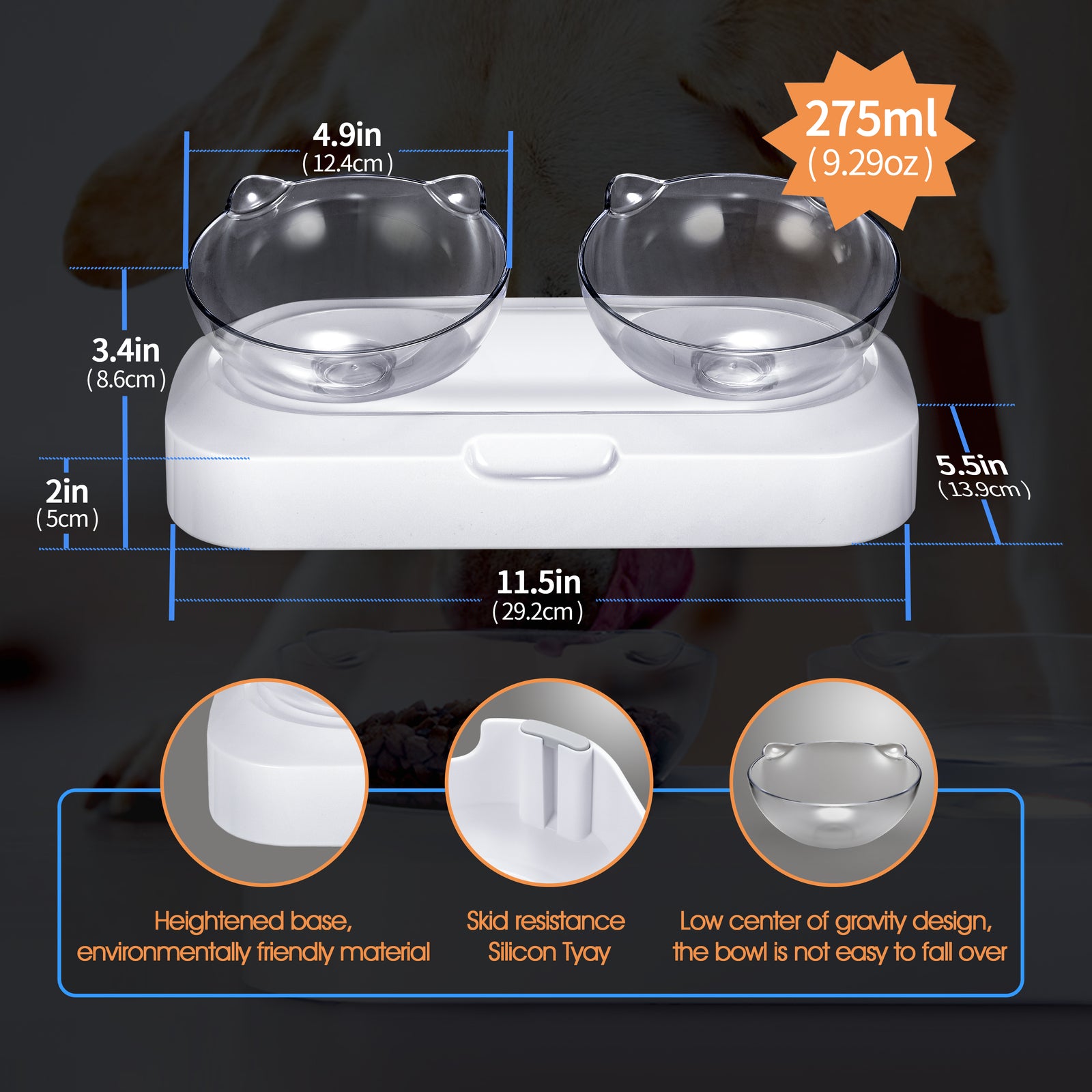 Non-Slip Pet Bowl
