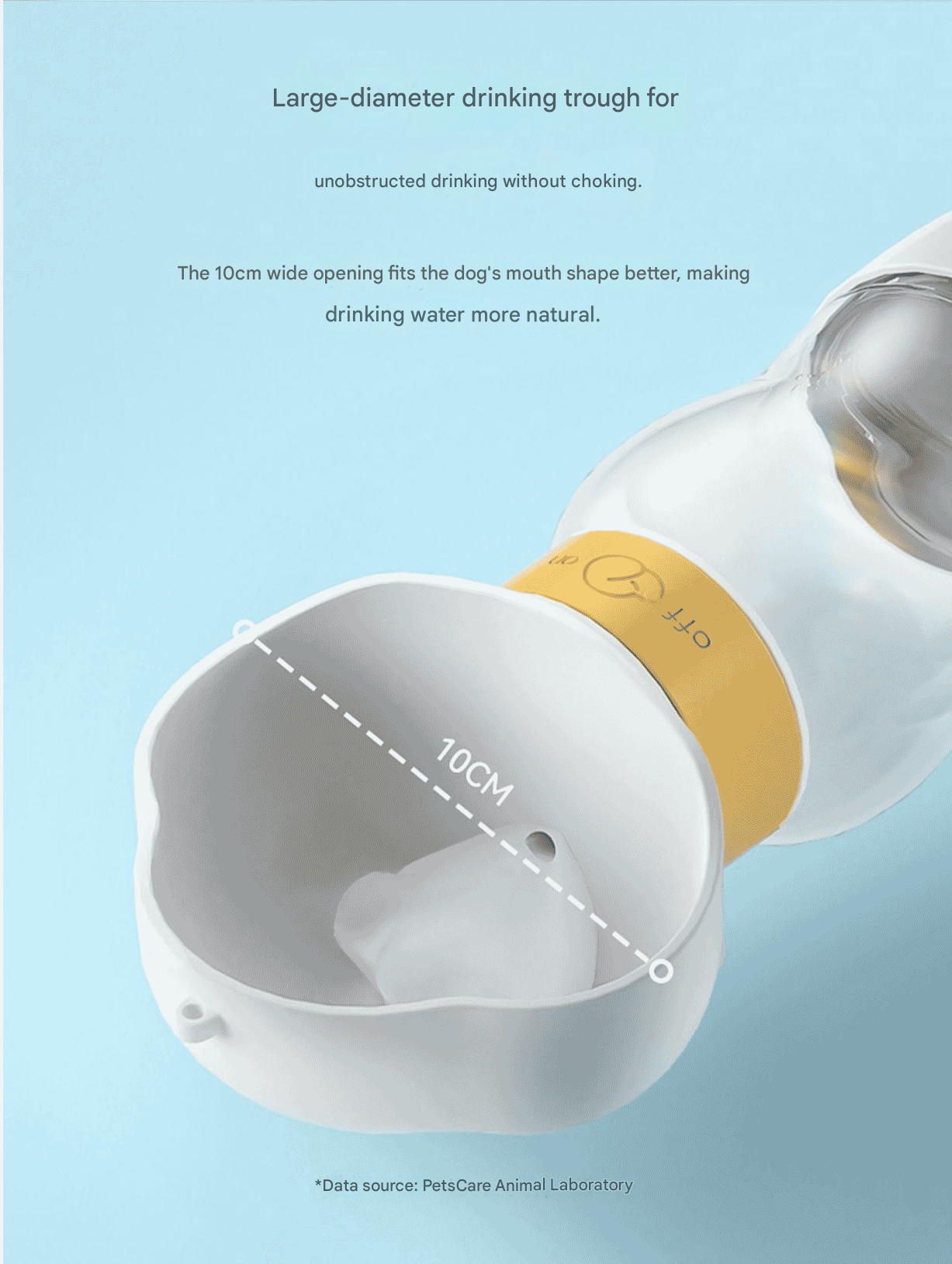 2-in-1 Travel Bottle & Food Cup (White)